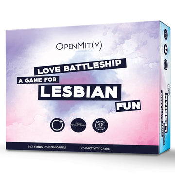 OpenMity Love Battleship Game for Lesbian Couples - Small, Multicolor, Cardstock, Fun Date Night Idea