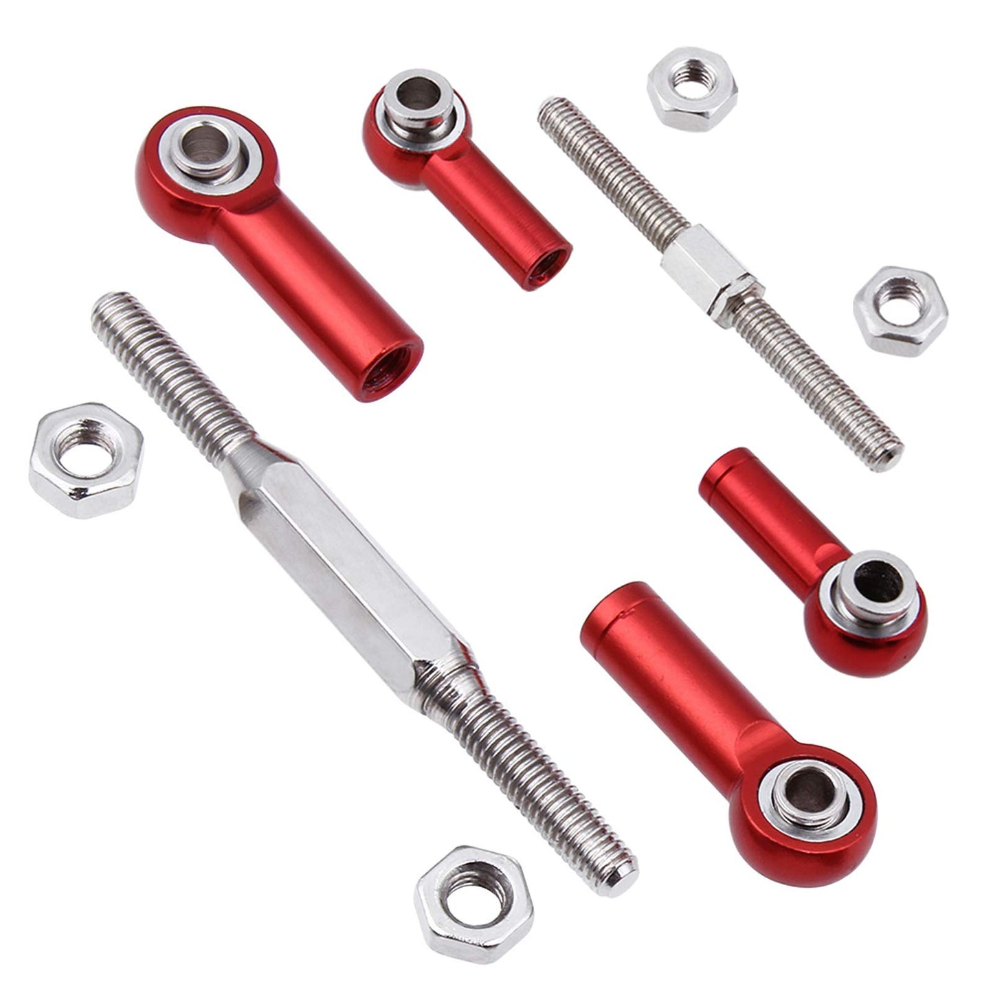 HobbyPark Adjustable Aluminum Upgrades Parts Turnbuckles Camber Links Set for 1/10 Traxxas Slash 2WD 4X4 Hoss Rustler VXL Stampe