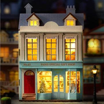 Diy Miniature House Kit, Cuteroom Wooden Dollhouse Kit Mini House Making Kit With Furnitures, Diy Dollhouse Kit Birthday Gift Fo