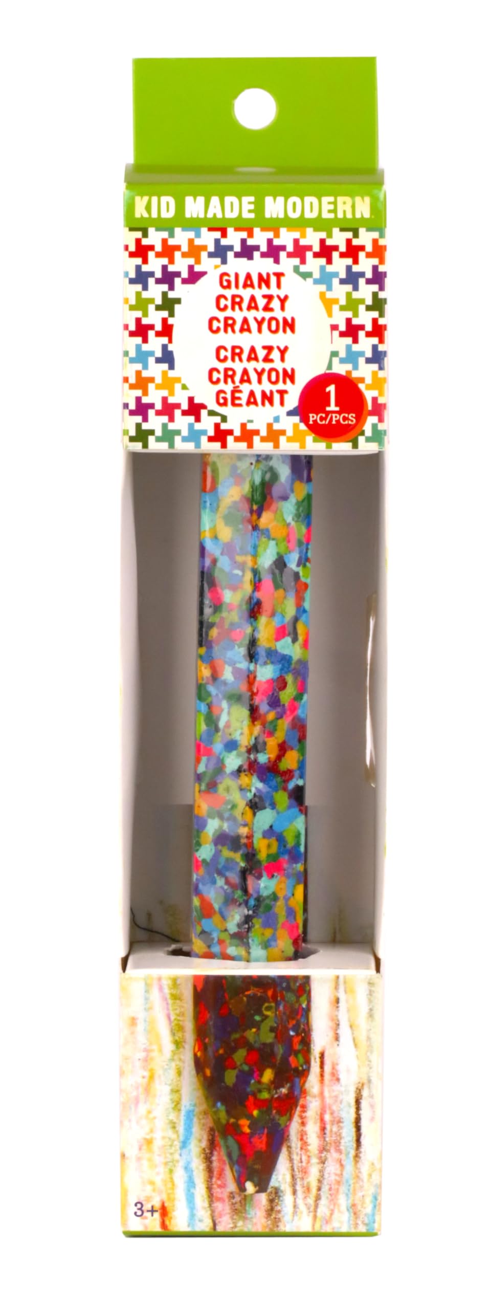 Kid Made Modern Giant Crayon for Toddlers & Kids Ages 3+ - Coloring Non Toxic Big Jumbo Crayon with 64 Colors - Thick & Easy Gri