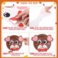 Funnymoom 24 Sets Thanksgiving Turkey Craft Kit for Kids, Thanksgiving DIY Plate Craft Make a Turkey Arts Fall DIY Plate Kit for