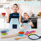 Vanmor Kids Basic Cooking And Baking Sets, 26 Pcs Kids Baking Sets With Kids Chef Hat And Apron For Girls Boys Toddler Dress Up