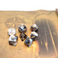 CREEBUY DND Dice Black White Polyhedral Dice Set for Dungeon and Dragons MTG RPG D&D D20 D12 D10 D8 D6 D4
