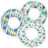 Polita Pool Tubes For Adults, Pool Floats Tube With Printed, Summer Beach Party Pool Inner Tubes For Adults Kids (3Pcs)