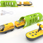 Battery Operated Train For Wooden Track, Electric Train Set Includes Remote Control Locomotive Train & Train Tunnel, Motorized Train Toy For Toddlers Compatible With Thomas, Brio, Chuggington
