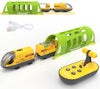 Battery Operated Train For Wooden Track, Electric Train Set Includes Remote Control Locomotive Train & Train Tunnel, Motorized Train Toy For Toddlers Compatible With Thomas, Brio, Chuggington