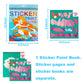Mermaid Sticker Book Crafts For Kids Ages 4-8 Sticker Paint Books Stickers For Kids Girls Birthday Party Favors Road Plane Travel Learning Number Toys Activity Books (Mermaid)