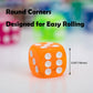 120 Pieces 16MM Dice Set, 6 Sided Standard Game Dices with Portable Box for Board Games,Worker Placement,Math Activities(Translu