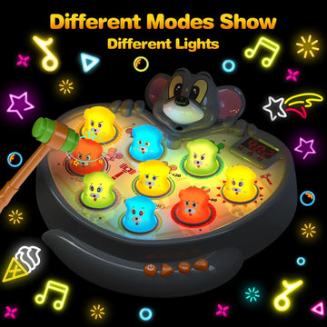 Toys For Ages 2-4,2 Year Old Boy Birthday Gift,With Spray 2 Hammers,5 Game Modes,9 Music & Light Interactive Educational Early Learning Toddlers Toys,Birthday Gifts For 2 3 4 Year Old Boy Toys