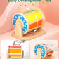 Montessori Spinning Drum Toy Set for Babies 6-12 Months  Sensory Development & Tummy Time Fun - Wooden Infant Toys with Mirror & Bell  for Boys & Girls