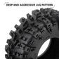 INJORA 1.3'' Wheel Tires - S5 Swamp Claw Mud Terrain Tires for TRX4M SCX24 1/18 1/24 RC Crawler Car (70 * 27mm)