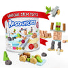 Taksa Toys Creative Unique Building Stem Toys For Kids Ages 4 5 6 7+ Educational Blocks Resources For Learning, Open-Ended Montessori Toys For Girls Boys Fine Motor Skills, Reggio Emilia Toys 72 Pcs