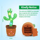 Invasgi Dancing Talking Cactus Toy For Baby, Mimicking Singing Cactus Toy Records Repeats What You Say With 120 English Songs Bi