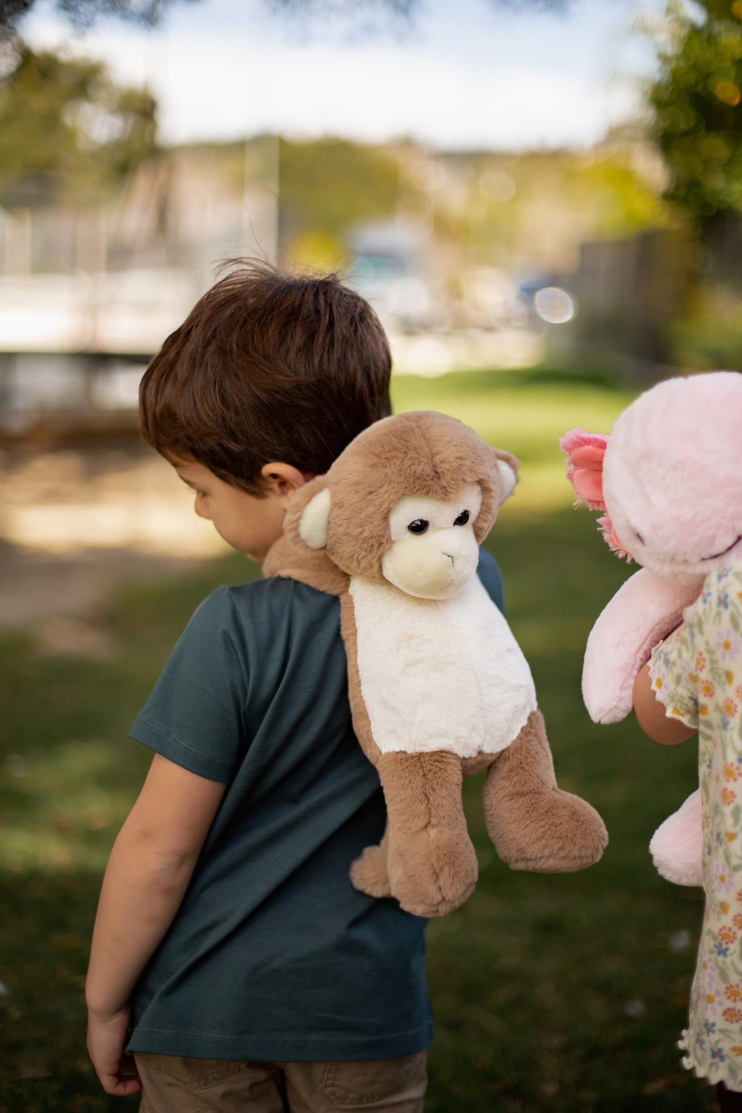 Worlds Softest Plush MoMo Monkey, Lushee, Large, 16 Stuffed Animal for Baby, Toddler, Kids, Adults - Soft, Huggable Stuffed Mon