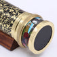 RII Handcrafted Giant Etched Brass Lacquered Kaleidoscope, Oil Object Chamber Classic Kaleidoscope-Unique Gift Ideas for Someone