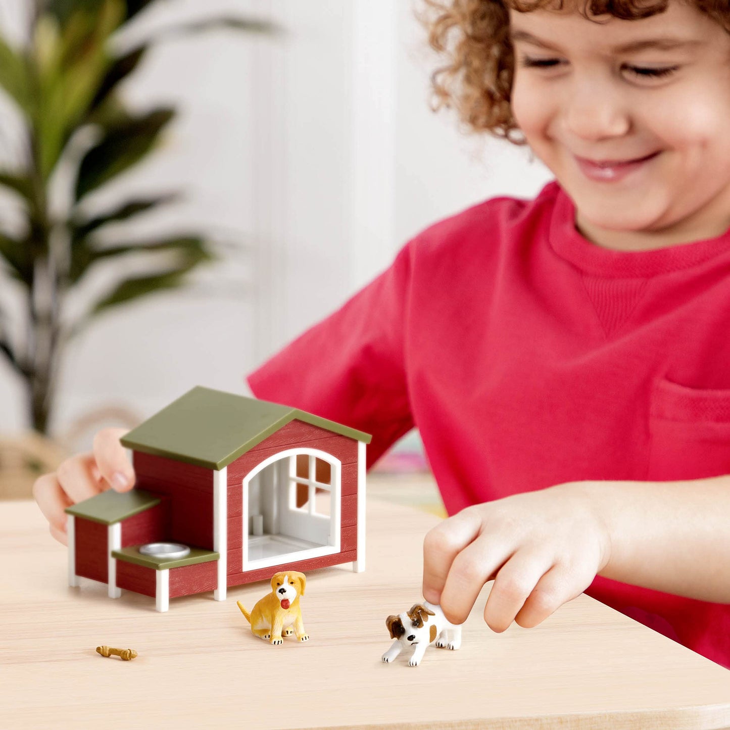 Terra By Battat – 5 Pcs Dog House Playset –Toy Dog Figurines For Kids 3-Years-Old And Up