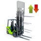 Qcar 1:50 Scale Forklift Toy - Heavy Metal Construction Vehicle, Green