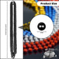 SHAOQINLIN 24 Pcs 33 Inch 7 mm Metallic Black Bead Necklaces, Mardi Gras Party Beads Necklace Bulk Round Halloween Beaded Neckla