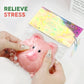 Taba Squishy Toys Valentines Cute Kawaii Cat Paw Squeeze Toys  Sticky Squishy Fidget Toys Silicone Squeeze Toy for Stress Relief Cute Soft Toys Best Valentines Gift for Anniversary (Fluffy Piggy)