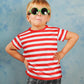 Prebene Pugsley Addams Shirt, Boys Striped T Shirt, Kid'S Halloween Costumes, Mime, Bank Robber T-Shirts Red White