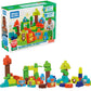 Mega Bloks Woodland Friends Preschool Building Set, Plant-Based Blocks, Multicolor