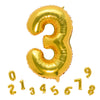 32 Inch Gold Number 3 Balloons Foil Ballon Digital Birthday Party Decoration Supplies (Gold Number 3 Balloon)
