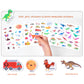 6 Pack Portable Jelly Sticker Quiet Book For Kids, Reusable Sticker Book For Toddlers, Preschool Learning Activities Learning & Education Toys, Animal Insect Dinosaur Ocean Space Traffic Travel Toys