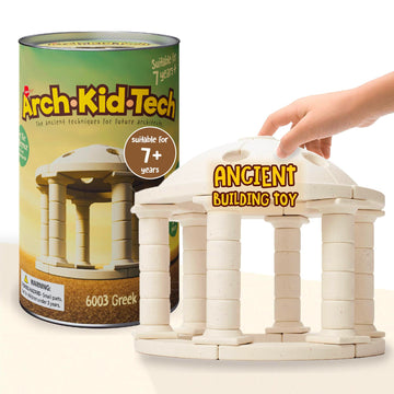 Taksa Toys Ancient Greek Dome Stem Toys Educational Stackable Building Blocks, For Kids Ages 7 8 9 10+ Years Old, Indoor Premium Architectural Kit Construction Games, Montessori Children Toys 54 Pcs