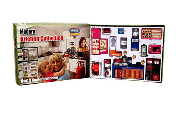HR Trading Co Modern Kitchen Play Set of 48 Pcs Kitchen Set for Girls and Boys Non Toxic Materials Safe for Kids