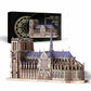 Piececool 3D Metal Puzzles For Adults And Teens, Notre Dame De Paris Church Metal Model Kit, Challenge French Cathedral Brain Te