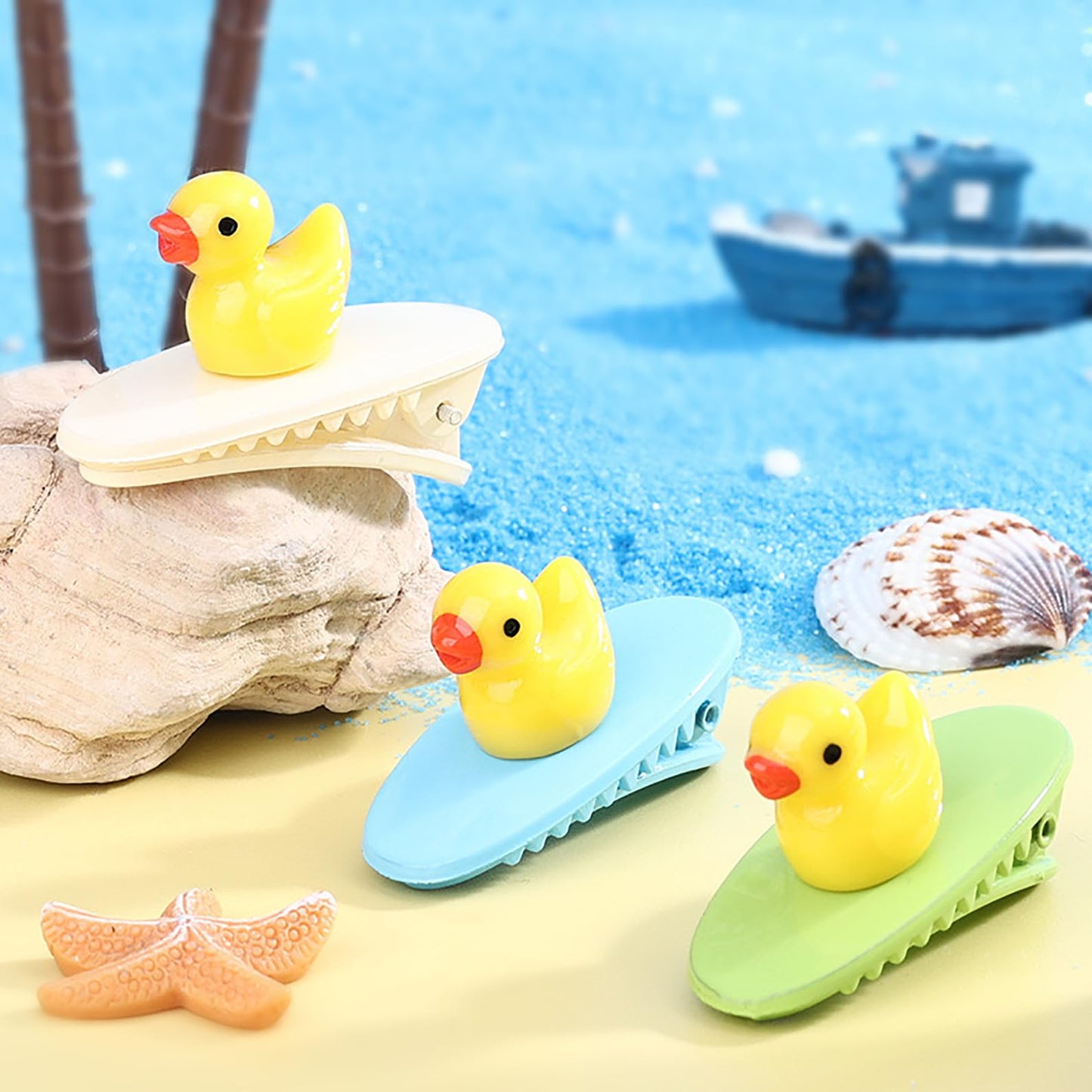 100Pcs Mini Resin Ducks,Small Plastic Ducks Tiny Ducks. For Miniature Dollhouse Decor Accessories,Miniature Characters Fairy Gar