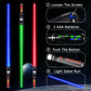 Light up Saber, Light Sabers for Kids 3 Packs 3 Colors LED Expandable Dual Light Swords Set with Sound (Motion Sensitive), Gifts