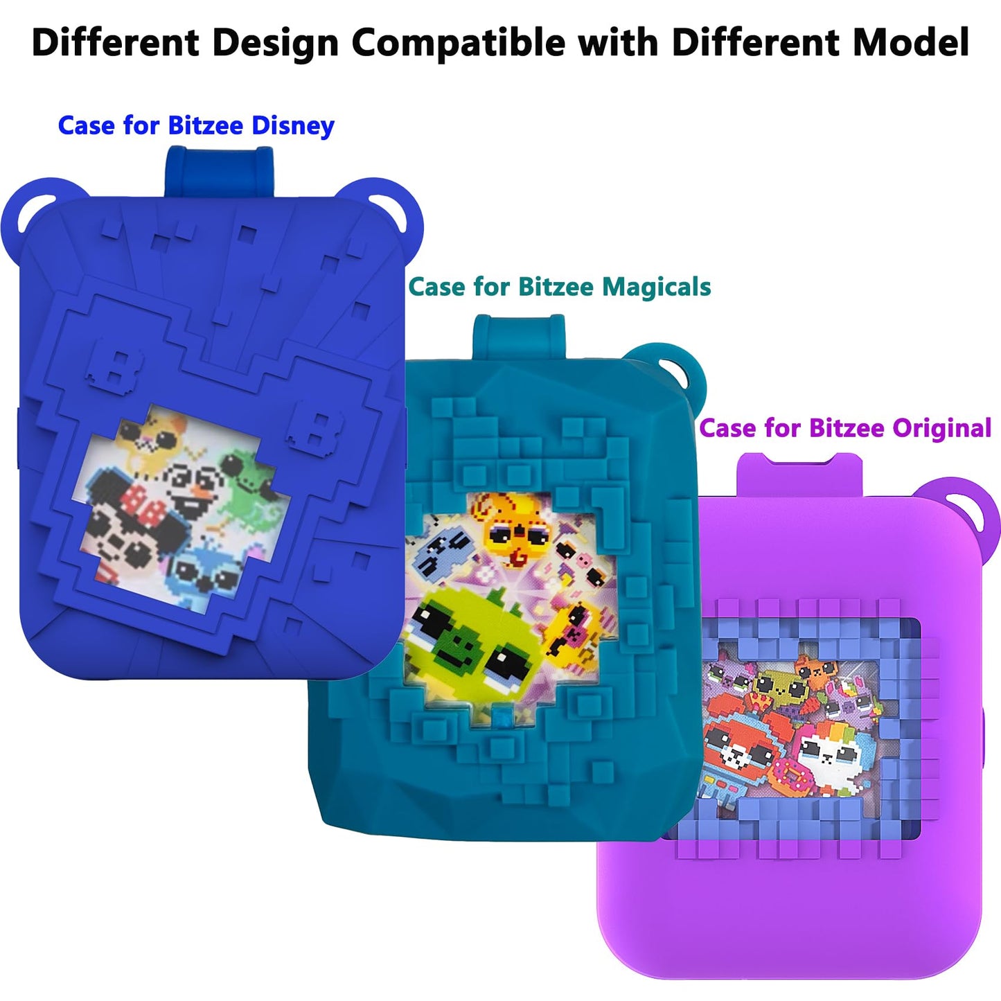 Silicone Case For Bitzee Magicals Interactive Toy Digital Pet, Protective Skin Cover For Bitzee Magicals Virtual Electronic Digital Pet And Case Accessories (Case For Bitzee Magicals) (Purple)