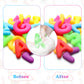Kryfa Alphabet Learning Toys for Toddlers, 40 Pcs Colorful Sensory Bin Filler, Plastic, Ages 3-5, Perfect Stocking Stuffers