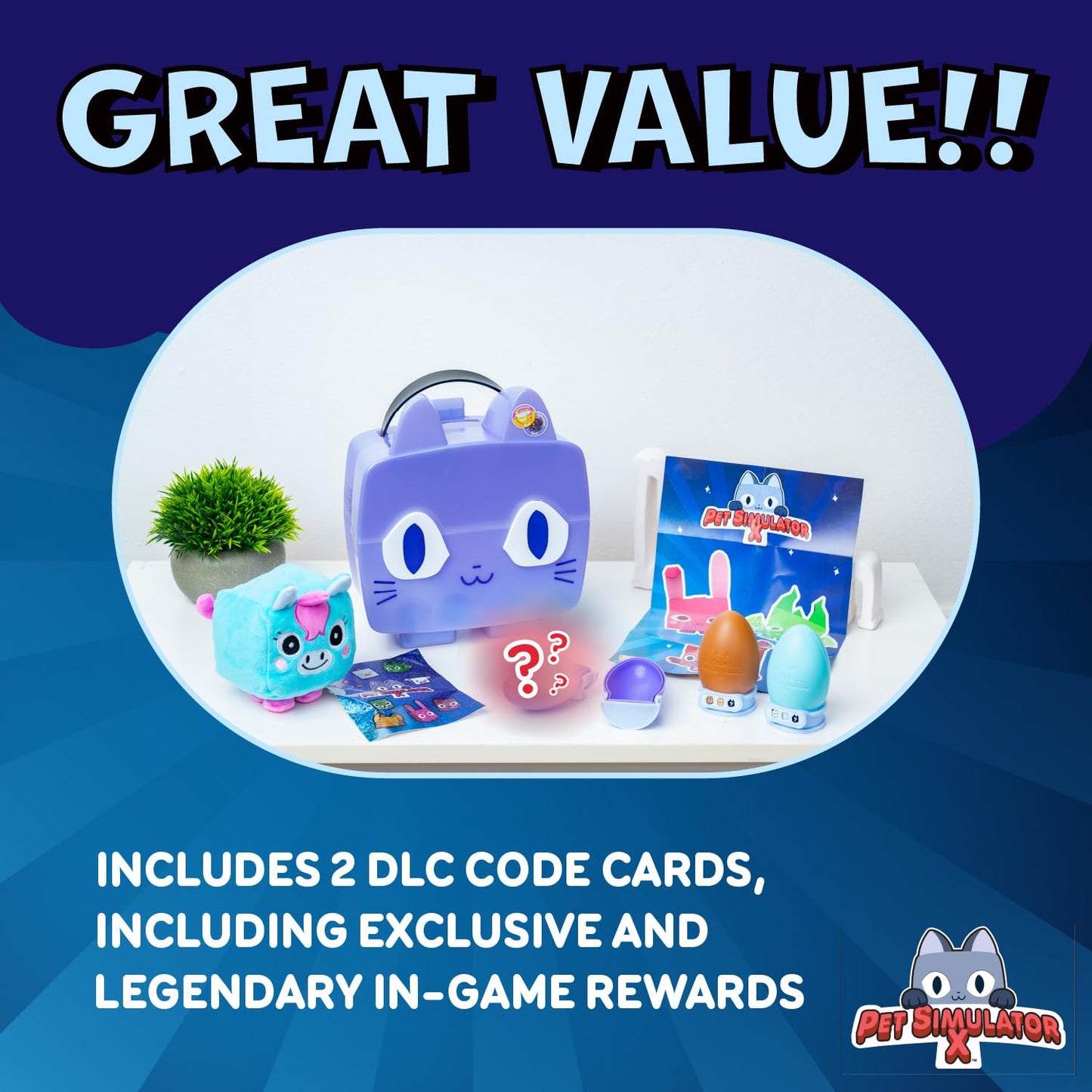 PET Simulator X - Marbled Purple Iridescence Cat Collector Bundle (Mystery Case w/ 8 Items  Series 1) [UCC Distributing limited availability] [Includes DLC]