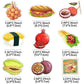 100Pcs Food And Fruit Stickers For Kids Realistic Food Fruit Stickers For Scrapbooking Cute Food And Vegetable Big Stickers For