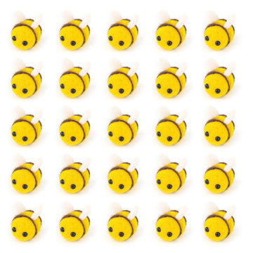 Framendino, 100 Pack Cute Wool Felt Bumble Bees Mini Crafts Bee For Diy Craft Decoration