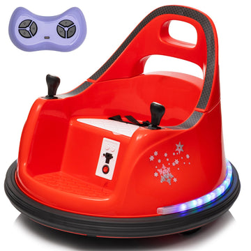 Luibas Kids Ride On Bumper Car For Toddlers& Kids, 12V Battery Powered Electric Vehicle Ride On Toys Car W/Parents Remote Contro