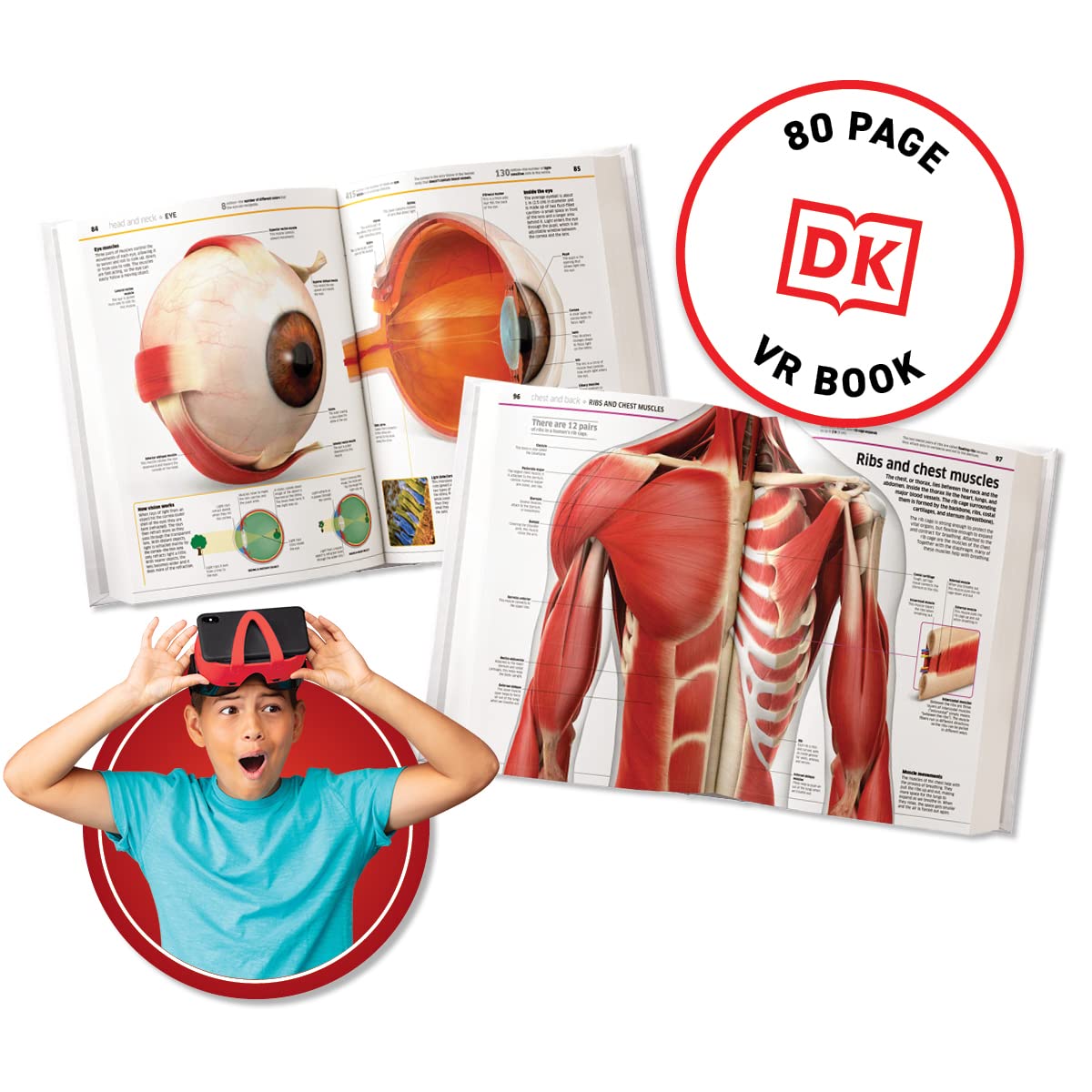 Abacus Brands Virtual Reality Human Body Gift Box- Illustrated Interactive Vr Book And Stem Learning Activity Set - For Ages 8 And Up