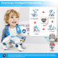 Supireo Remote Control Robot Dog Toy, Rc Dog Programmable Smart Interactive Robotic Pets, Rc Stunt Robot Toys Dog Imitates Animals Music Dancing Handstand Push-Up Follow Functions For Boys Girls Toy