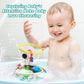 Nunube Toy Baby Bath Toys, Automatic Spray Water Toddler Bath Toys, Induction Sprinkler Bathtub Toys, Rechargeable Flashing Ligh