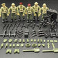 ENHANA 6 PCS WWII Multiple Movable Joints Police Figure  Special Forces Military Action Figure with  Accessories Building Blocks Set SWAT Best Gift for Boys