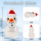 JULEASEL Mini Funny Positive Snowman Emotional Crochet Knitted Doll with Positive Card for Coworkers Best Friend Encouragement W
