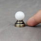 1:12 Scale Dollhouse Battery Powered Led Ceiling Light For Doll, Roombox And Diorama (Brass)