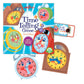 Eeboo: Time Telling Game, Develops Time Telling Skills, Learn To Read A Clock, Includes A Score Pad, 4 Clocks, And 50 Game Cards, For 2 To 4 Players, Perfect For Ages 5 And Up