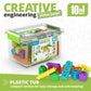 Engino STEAM Maker Junior 10 Model Set, Stackable Building Blocks, STEM Building Toys, Educational Toys for Kids 4+, Gift for Bo