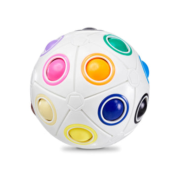 Cubidi® Original Big Rainbow Puzzle Ball I Brain Teasers For Kids Ages 6-10 I For Boys And Girls 6+ Years I Ideal Travel Toy For Children | Fidget Puzzles For Adults