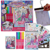 Create N Style Fashion Design Light Up Tracing Pad Kit, Kids Coloring Art Activity Set with Stickers and Stencils