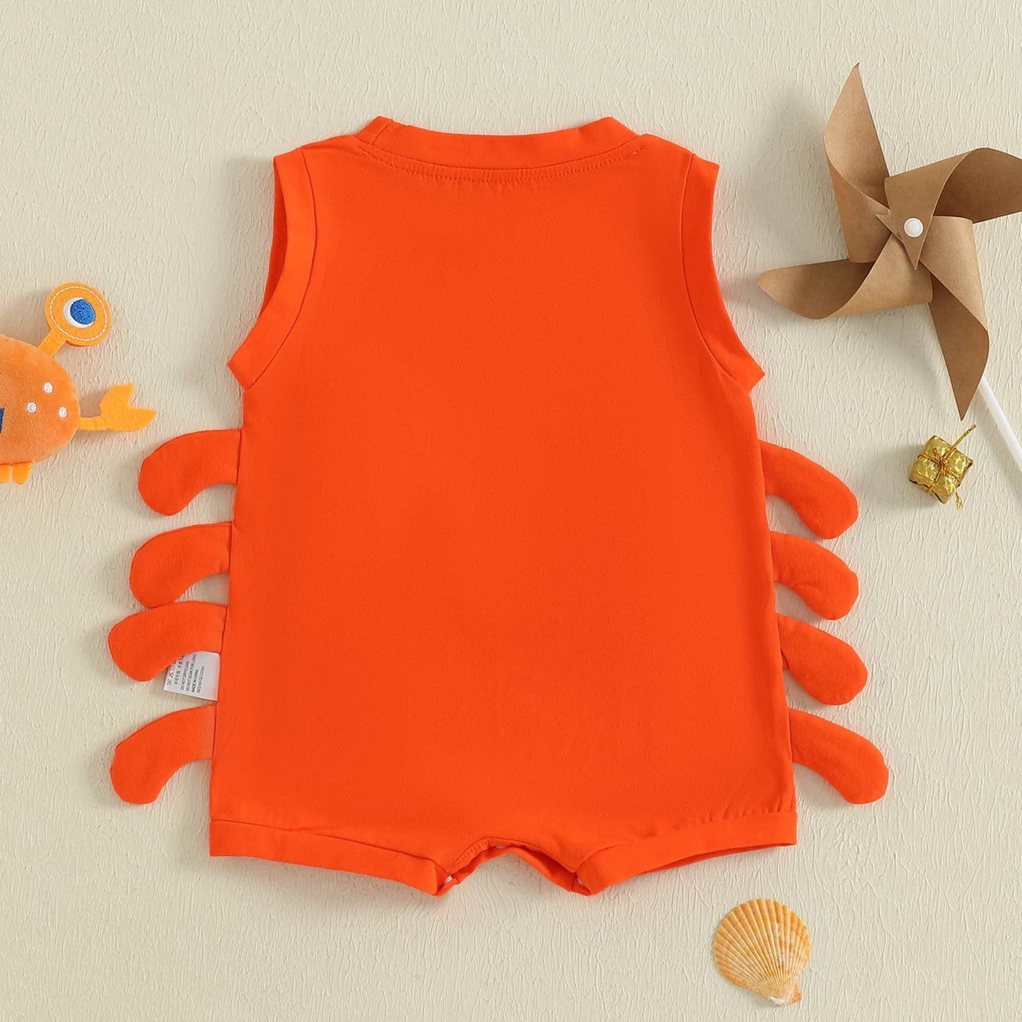 Mieeyali Halloween Newborn Baby Boy Girl Clothes Crab Crawfish Costume Gender Neutral Bodysuit Romper Sea Outfit (Red, 9-18 Mont