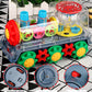 Nenekal Electric Transparent Gear Train Toy With Flashing Lights And Music, 360 Rotation, Battery Operated Bump And Go Car Toddler Toys, Multicolored, For Boys Girls 3+